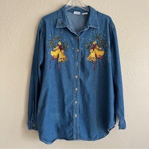 Bobbie Brooks‎ Woman Christmas chambray